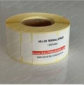 Resim 40X30 Termal Etiket Rulo Barkod Etiket Kalite Barkod 