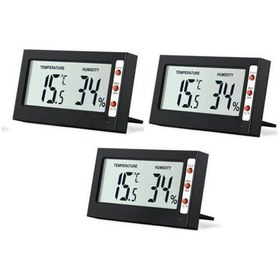 Resim 3 Adet Lyk Sth Mini Sıcaklık Ve Nem Ölçer 