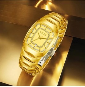 Resim Fochsia Lıge Kadın Kare Kasa Altın Renkli Beyaz Kadın Kol Saati Diğer 