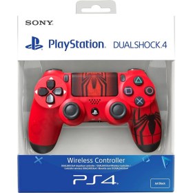 Resim Ps4 Dualshock 4 V2 Gamepad Yeni Nesil Kol Spider-Man Desenli Pc + Ps4 + 1.5 mt Şarj Kablosu 