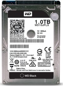 Resim Western Digital WD10JPLX Black 1 TB 2.5" 7200 RPM HDD 