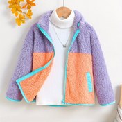 Resim Kız Çocuk Kışlık Ceket - Pastel Mor & Turuncu İki Tonlu, Dik Yaka, Fermuarlı, Esnemeyen Kumaş, Soğuk Hava, Günlük & Resmi Kıyafetler İçin - Kız Çocuk Dış Giyim, Sezonluk Moda, Şık Mont, Rahat Astar, Uzun Kollu Mont, Çocuk Modası, Kız Çocuk Kışlık Mont, Kız Çocuk Ceket, Kız Çocuk Sonbahar Ceketi, Kız Çocuk Kışlık Elbise, Kız Çocuk Sonbahar Montu, Kız Çocuk Polar Ceket, Kız Çocuk Mont, Kız Çocuk Kışlık Mont, Kız Çocuk Montu, Kız Çocuk Sonbahar Ceketi 