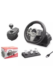 Resim NODAR Nd757 Direksiyon Seti Siyah 270° Ps4-Ps3-Pc-Xbox One-N-Sw-Xbox Series-S P4 Slim P4 Pro Siyah 