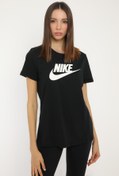 Resim W NSW TEE ESSNTL ICON FUT Siyah Kadın Kısa Kol T-Shirt Nike