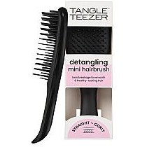 Resim Tangle Teezer The Ultimate Detangler Black Eletriklenme Önleyici Mini Boy Tarak - Düz ve Kıvırcık Saçlar 