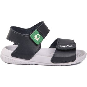 Resim United Colors Of Benetton Lacivert Cırtlı Kız Bebek Sandalet BN-1252 B 