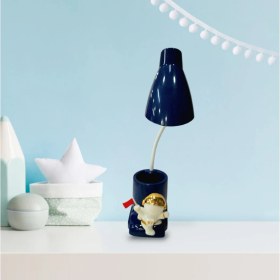Resim Astronotlu Şarjlı Modlu Masa Lambası ve Kalemlik 