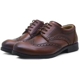 Resim Rakerplus Titan Hakiki Deri Taba Klasik Erkek Çocuk Ayakkabısı 5115 Taba 