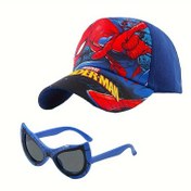 Resim Marvel, İki Parçalı Set: Örümcek - Beyzbol Şapkası + Gözlük, Unisex Ayarlanabilir Duckbill Şapka, Açık Hava Seyahati, Spor ve Günlük Kullanım İçin İdeal, Okula Dönüş Hediyesi, Aile ve Arkadaşlar için Mükemmel Doğum Günü Hediyesi 