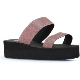 Resim Bueno Shoes Bordo İthal Sim Kadın Dolgu Topuklu Terlik 26wt752550 