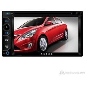 Resim XETEC Oto Teyp 6.2" Dvd/usb/mp3/aux/bt Dokunmatik Ekran Navigasyonlu Kumandalı Oto Teyp Ds-6202 