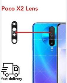 Resim Xiaomi Poco X2 Arka Kamera Camı Lensi (Çıtasız Sadece Cam) 