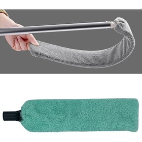 Resim Saplı Mikrofiber Başlıklı Girintili Yüzey Temizleme Mopu Toz Alma Fırçası 
