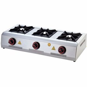 Resim Işıkgaz Silverinox Endüstriyel Doğalgazlı Set Üstü Mini Üçlü 3 Gözlü Ocak 