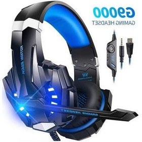 Resim Treasures Kotion Each G9000 Profesyonel Oyun Kulaklığı Mikrofonlu Usb+3.5mm Siyah Mavi Pc Laptop E-spor 