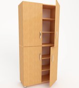 Resim 3G TASARIM Modüler Dört Kapaklı Çok Amaçlı Ofis Dolabı Evrak Dolabı 3g-039-kd-kayın/90x37x190h 