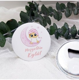 Resim Uyuyan Kız Bebek Açacak Magnet Hediyelik 15 Adet 