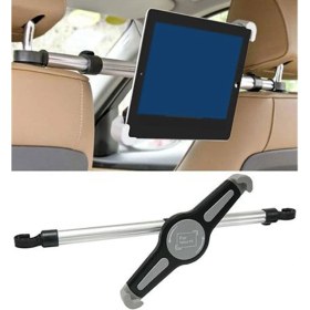 Resim Lenovo Tab M10 Hd Gen 2 Uyumlu Siyah Iki Koltuk Arası Tablet Tutucu 