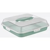 Resim Storemax Kek Taşıma Kabı, Bpa Içermeyen Plastik, Saplı ve Kilitli Kek Fanusu, Taşınabilir ve Güvenli Saklama Çözümü (Kare) 