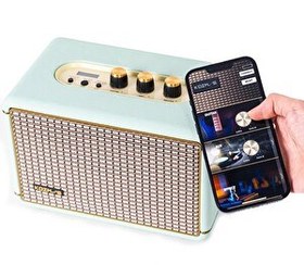 Resim Kozmos Blaze-30LG Taşınabilir Şarjlı Elektro Gitar Amfisi (Yeşil) 