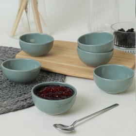 Resim Keramika Yeşil Bulut Mini Çerezlik / Sosluk 8 cm 6 Adet 326 