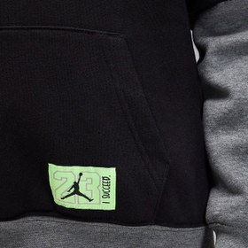 Resim Jordan Kids Jdb Mj Future Flight Po Hoodie Erkek Çocuk Siyah Sweatshirt 