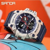 Resim Oldfriend Sanda 20250 Erkek Spor Saati Su Gecirmez Buyuk Kadran Tpu Kemer Mavi Gri Dijital Diğer 