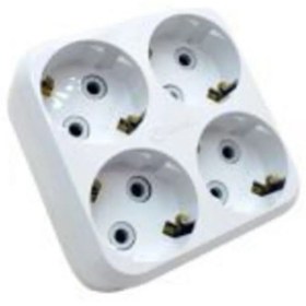 Resim Genel Markalar 4 Lü Topraklı Golyat Fiş Priz 