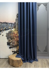 Resim Fon Perde Blackout Karartma Işık Ve Isı Engelleme Özelliği Lacivert Çok Renkli 