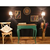 Resim Wooding 80 Cm Çekmeceli Masif Yeşil Naturel Dresuar (548587140) Yeşil 