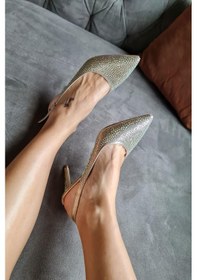 Resim 036 6169 Topukla Kadın Taşlı Topuklu Stiletto Abiye Ayakkabı 001 