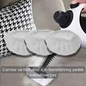 Resim Womidi SW618-D Çok Fonksiyonlu Buharlı Temizleyici ile Uyumlu Bez Seti 