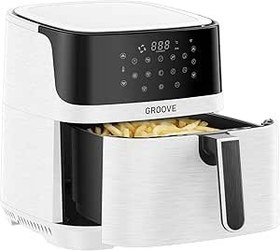 Resim Groove Max XXL 7L 1800W WiFi Smart Airfryer Air Fryer Yağsız Sıcak Hava Fritözü Beyaz 