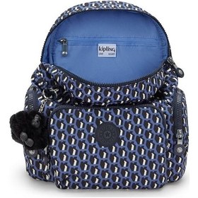 Resim Kıplıng City Zip Mini Küçük Boy Sırt Çantası Desenli 3d K Blue Çok Renkli 