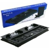 Resim Sony Ps4 Pro Uyumlu Fanlı Fonksiyonel Stand Ps4 Şarj Standı 