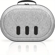 Resim Tekstil Sert Taşıma Kutusu, Meta Quest 3/3S, bobovr M3PRO/s3pro ile uyumlu, VR Ekipmanı, Elite Baş Bandı, Kumandalar, Adaptör, AA Piller ve Lens Kapağı için Özel Depolama Alanı, Seyahat ve Koruma için 