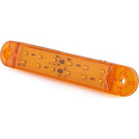 Resim Ahmet Otomotiv Çift Sıra Parmak Led Sarı Renk 12Ledli 12V-24V 