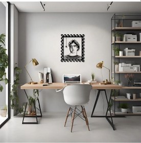 Resim Sanatsal Metal Tablo Sezar Ve Sinek Cesar Mosquito Metal Duvar Tablosu Sanat 