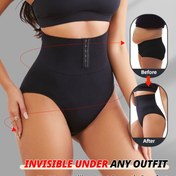 Resim 1 Adet Yüksek Bel Korse Pantolon, Ayarlanabilir Kemeriyle - Doğum Sonrası Şekillendirici ve Kalça Kaldırıcı İç Çamaşırı, Rahat Kesim ve Destekli Kadınlar için 