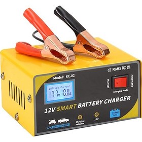 Resim K22476eu Araç Akü Şarj Cihazı Akıllı Akü Şarj Cihazı 12v 3ah-100ah,sarı 