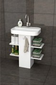 Resim PRADEMO Banyo Dolabı | Düzenleyici Dolap | Banyo Düzenleyici Raflar | Lavabo Altı Kapama Kutusu 