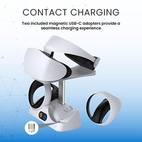 Resim Surge Dual Controller Charger & Headset Stand for Playstation VR2 