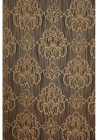 Resim Örümcek Model Gold Renk İp Perde Hazır Düğmeleri Dikilmiş İp Perde 300 280 Cm Gold 