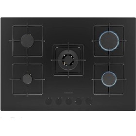 Resim Siemens EN7B6QP30O 75 Cm Siyah Cam Doğal Gaz Ankastre Ocak 