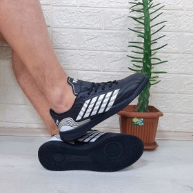 Resim M.P 1351 Siyah-Beyaz Kaymaz Taban Futsal Futbol Ayakkabı 