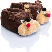 Resim Twigy YY0261 Tw Bulldog-2 Kahve Hayvan Figürlü Kadın Panduf 