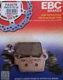 Resim Yamaha Yz 450 F Arka Fren Balatası Ebc Fa367R Sinterli Balata 