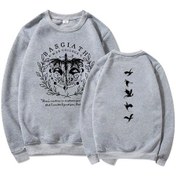 Resim Dördüncü Kanat Çift Taraflı Kazak Basgiath Savaş Koleji Kazak Dragon Rider Hoodie Bookish Kazak Uzun Kollu Kazaklar Gri 