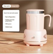Resim Cloudstore Pembe Usb Buzlu Çay Makinesi, Soğuk Sıcak Bardak Isıtma Soğutma Kupası Ofis Masaüstü 