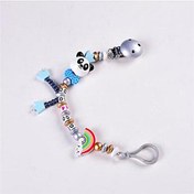Resim 1 Adet Yeni Sevimli Panda Silikon Bebek Emzik Klipsi Çok Renkli Gökkuşağı Emzik Zinciri Bebek Diş Çıkarma Emzik Bebek Çiğneme Oyuncağı Şeffaf 
